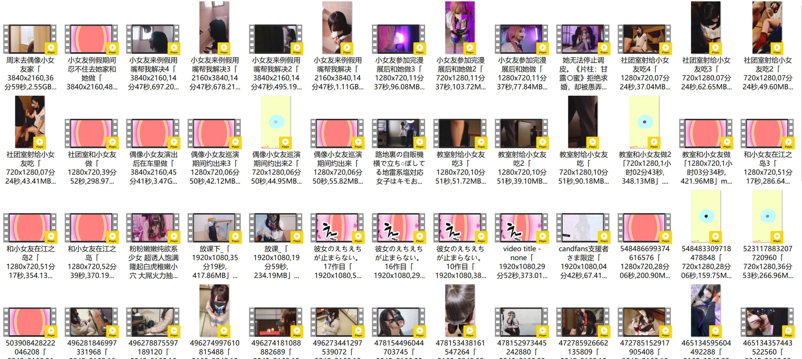 地雷系女友Echiechi合集[97P+98V-85.9G][30积分]