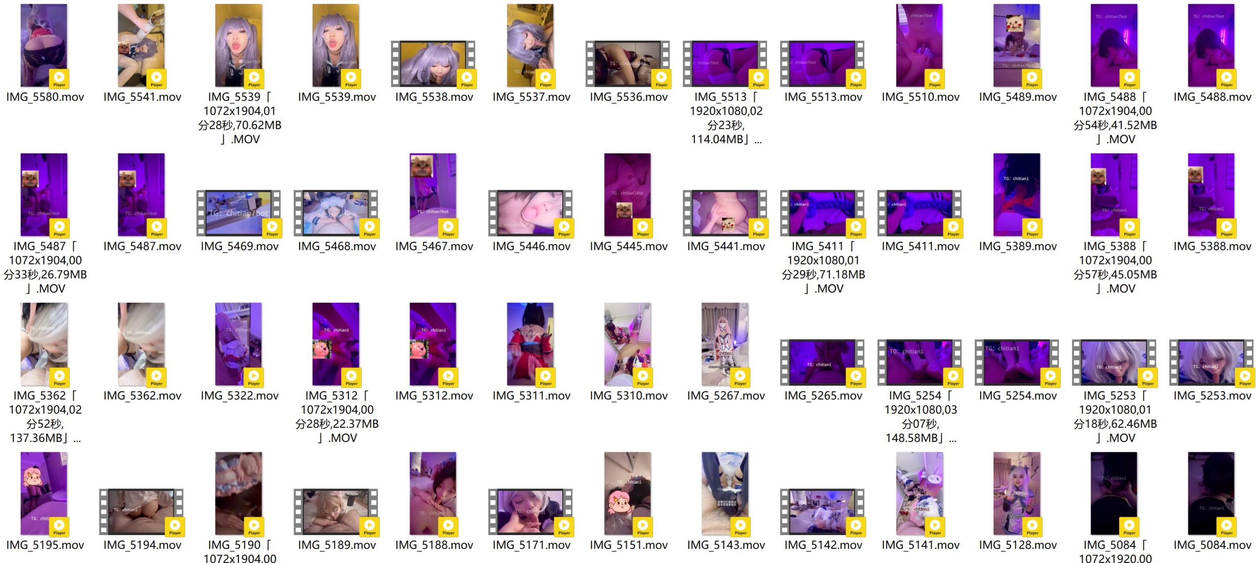 池甜（chitian1）合集[500P+264V-19.9G][20积分]