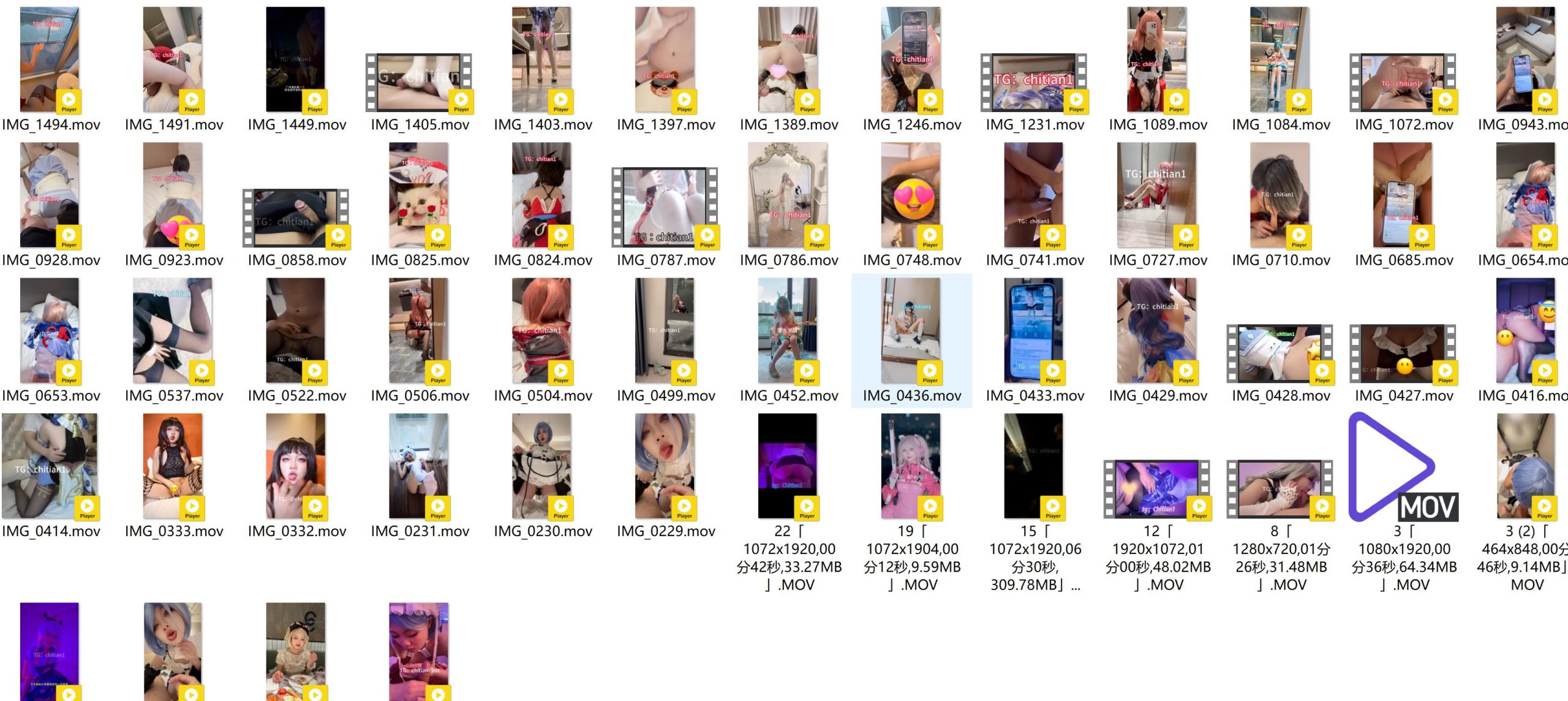 池甜（chitian1）合集[500P+264V-19.9G][20积分]