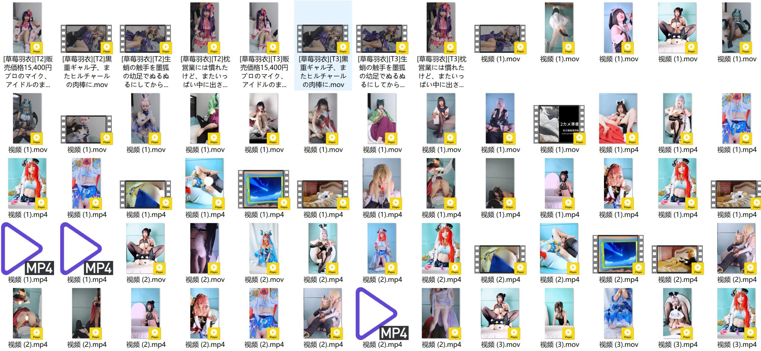 草莓羽衣85套合集[1037P+127V-82.3G][40积分]